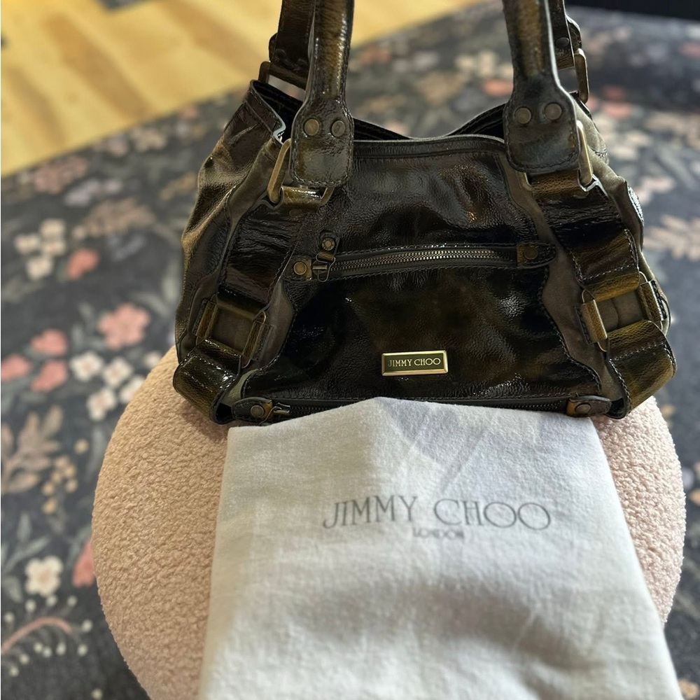 Jimmy Choo olive Green  Shoulder Bag